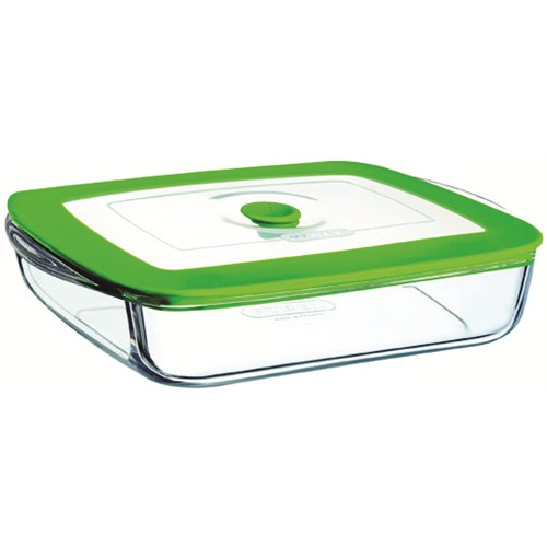 Pyrex 4 1 Plus schotel glas 2,6 liter - Incl.deksel met stoomventiel kopen ? Kookwens.nl